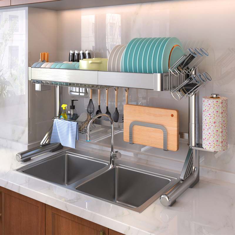 쉽고 편리하게 사용하는 높이 조절 식기 건조대, 집안 어디든 딱 맞게!