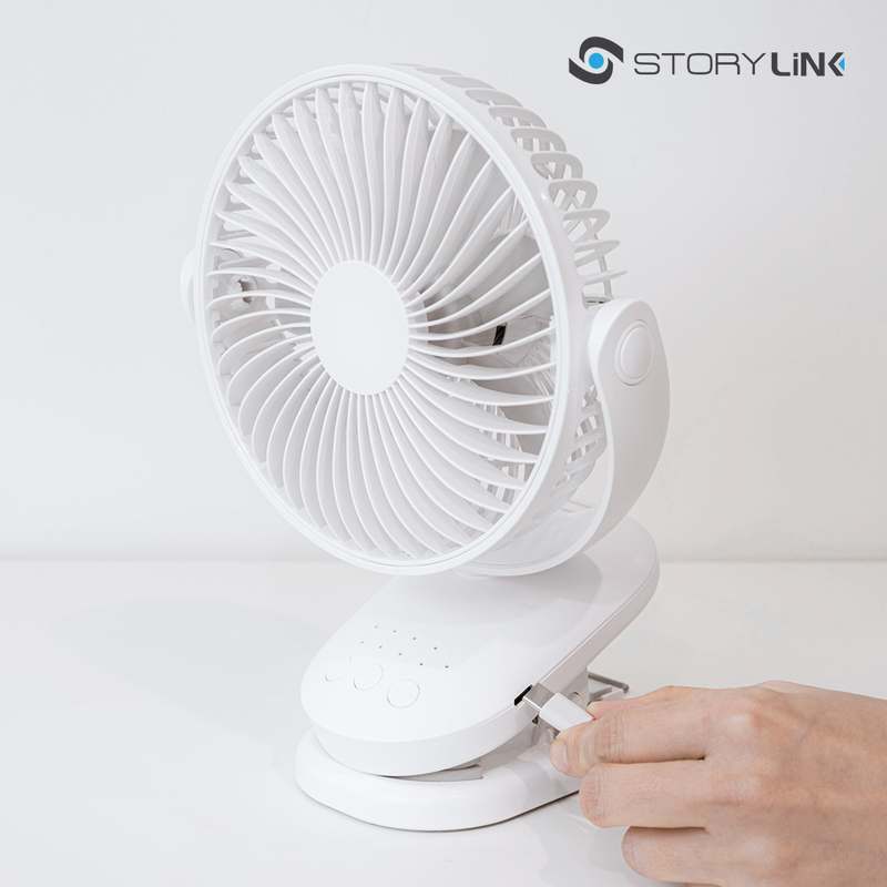 집에서 간편하게 사용하는 무선 집게 선풍기, 정말 편리하네요!