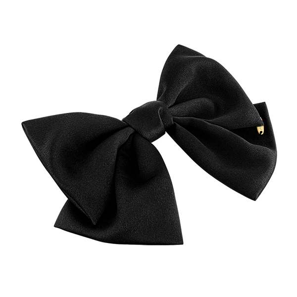 아이유도 반한 제이에스티나 새틴 리본 헤어핀, 블랙 컬러로 포인트!