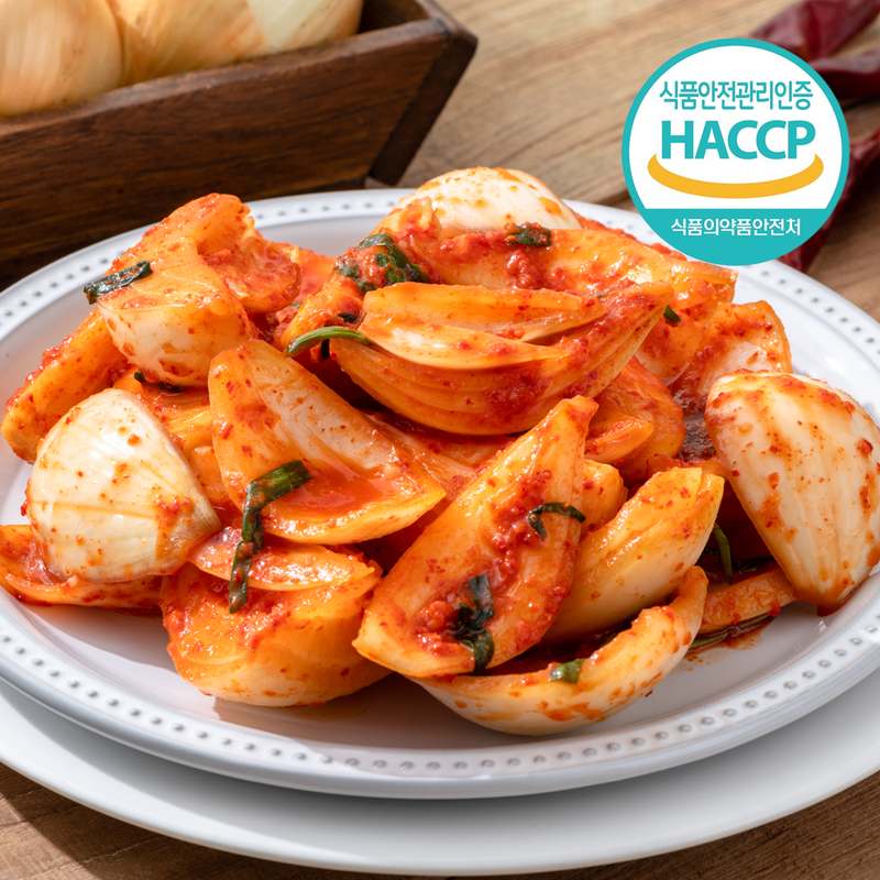 50년 전통의 전라도산 양파김치, 집에서 맛보는 정성 가득한 맛