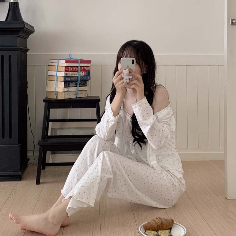 편안하게 입기 좋은 순면 빅사이즈 잠옷 세트, 집에서도 스타일리시하게!