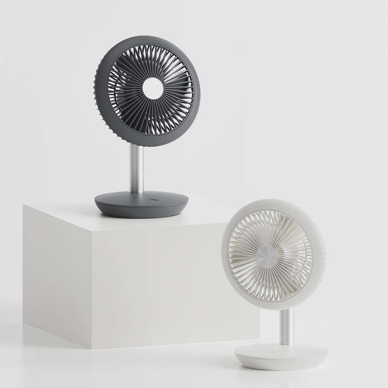 가볍고 편리한 무선 선풍기, 데스크 위에 딱 좋아요!