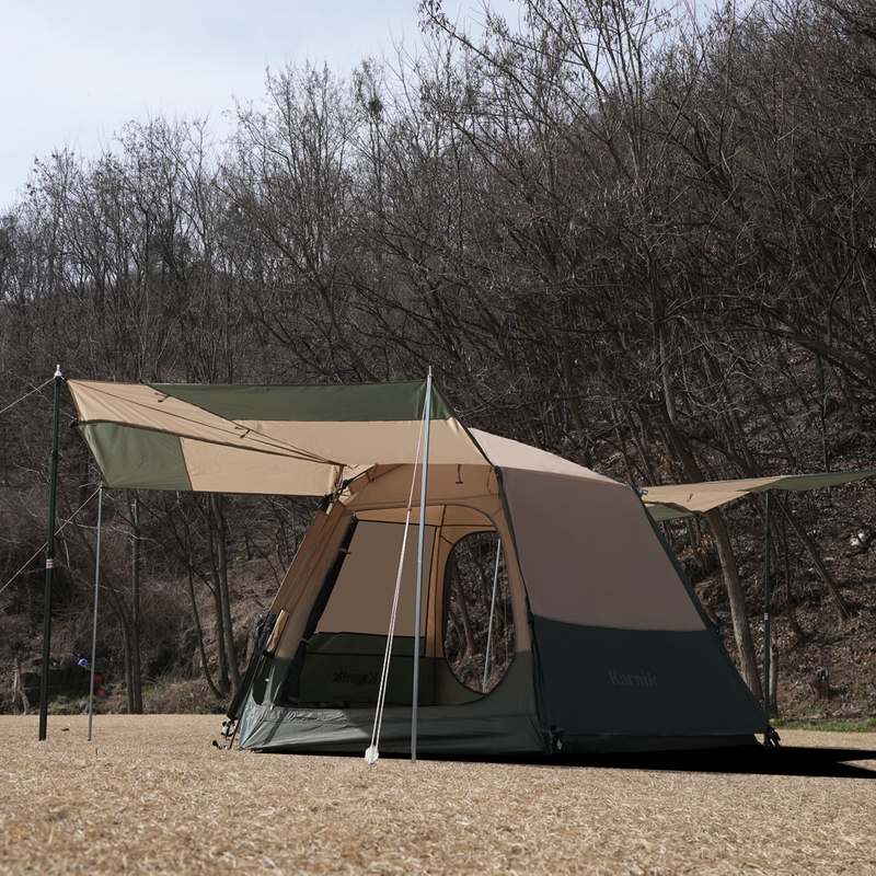 쉽고 빠르게 설치하는 타프형 그늘막, 집에서도 야외에서도 딱 좋아요!