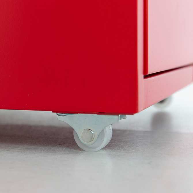 집안 정리의 필수! 깔끔한 피하 서랍장 4.1단 레드 컬러 추천