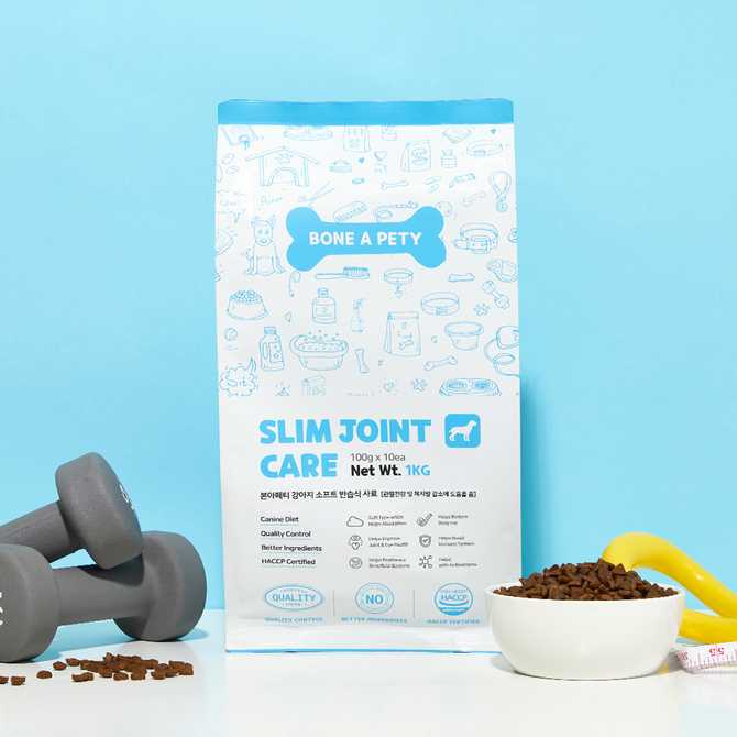 관절과 체중 조절에 도움 되는 강아지 사료, 오리고기 함유 1kg