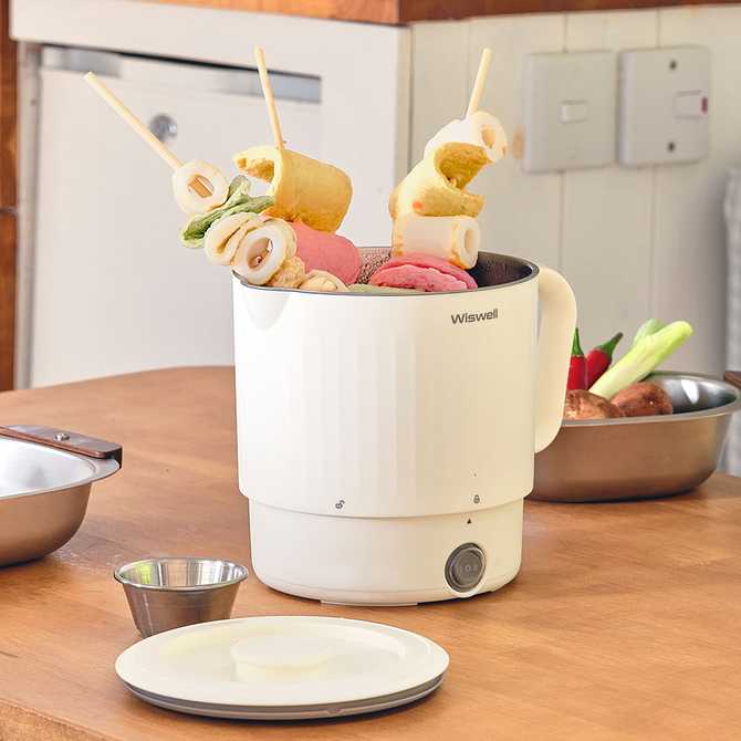 여행 가방에 쏙 넣기 좋은 미니 전기포트, 위즈웰 올스테인리스 머그팟 소개