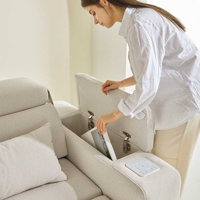 편안하게 쉴 수 있는 4인용 모션 소파, 타이보텍스 우퍼형 리클라이너