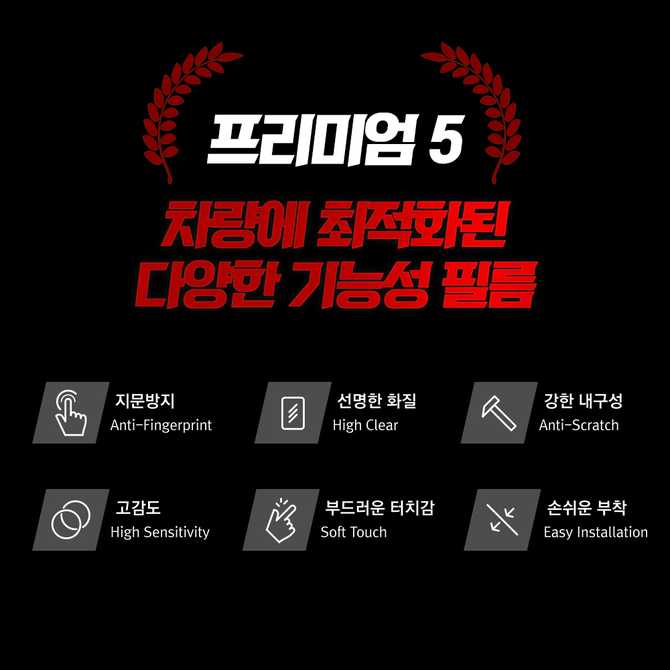 쏘렌토 MQ4 페이스리프트 내비게이션 보호필름, 간편하게 지문 방지하기