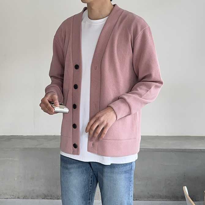 편하게 입기 좋은 남자가디건, 빅사이즈 커플 오버핏 정장 니트 가디건 추천