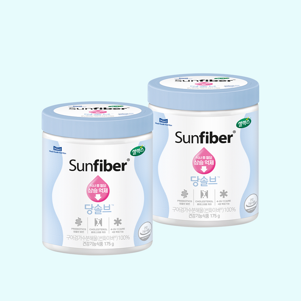 [N포인트 10% 적립] 셀렉스 썬화이버 당솔브 혈당케어 175g, 2개