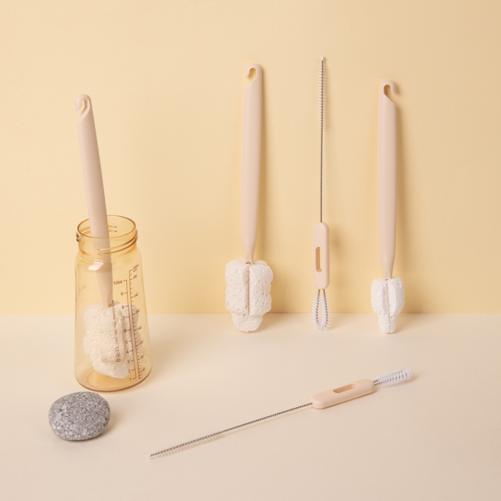 집에서 간편하게 사용하는 천연 스펀지 젖병 세척 브러쉬 추천