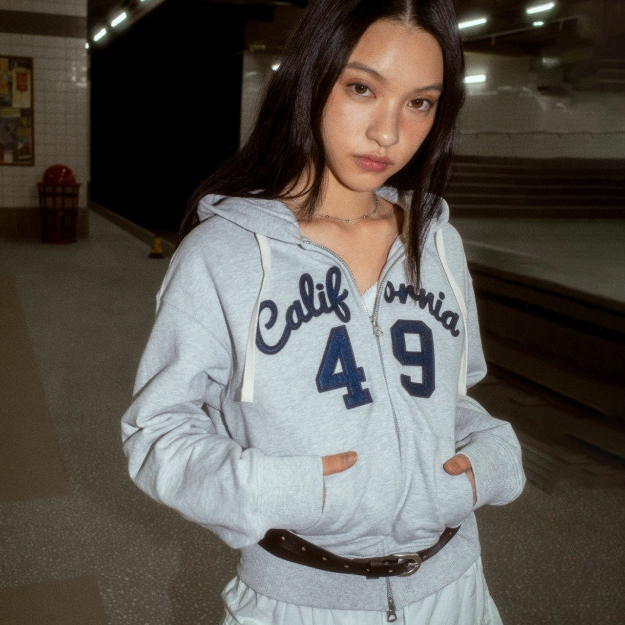 편하게 입기 좋은 크롭 후드집업, 후아유 제품 추천해요!