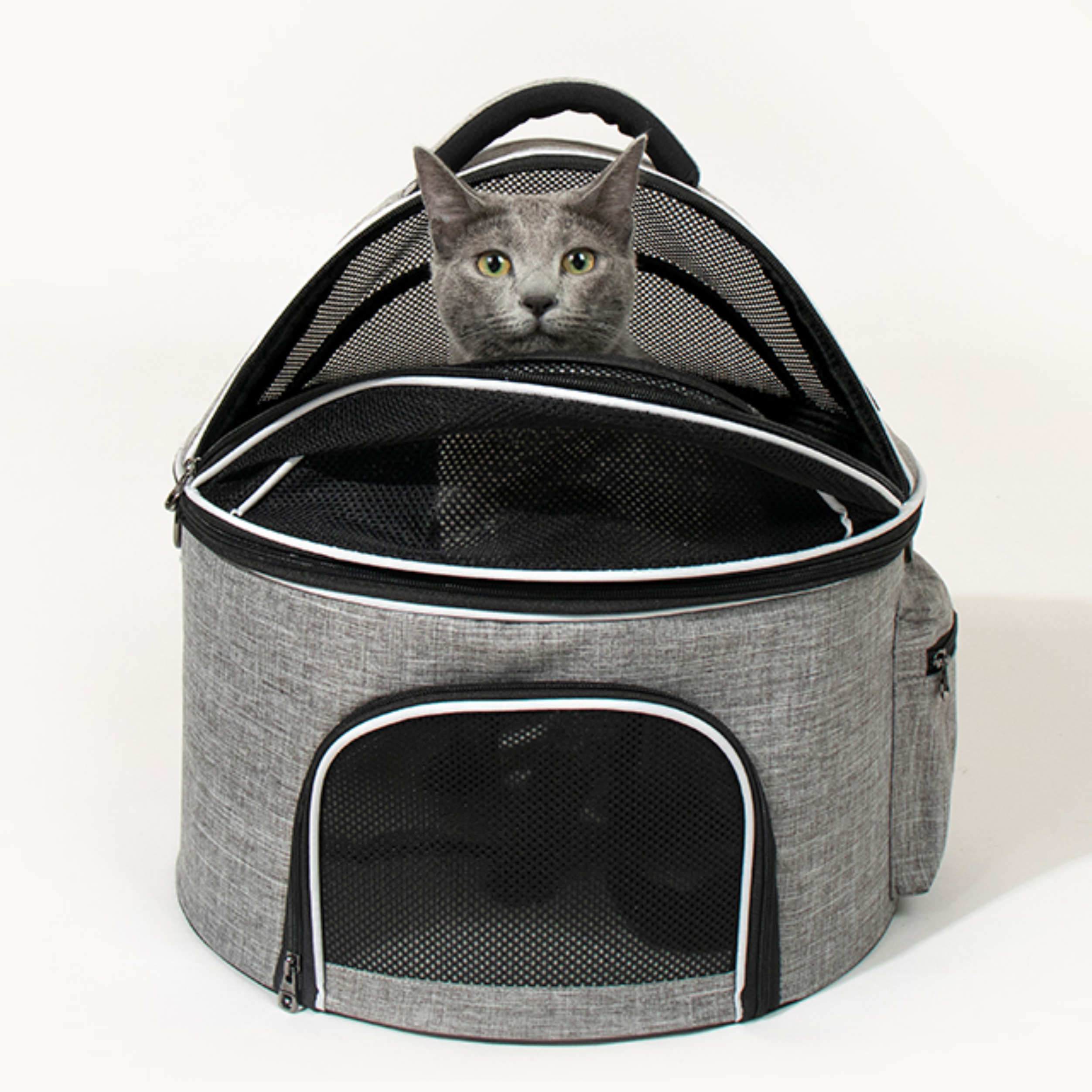 편리하고 안전한 고양이 이동가방, 집에서도 여행도 걱정 없어요!