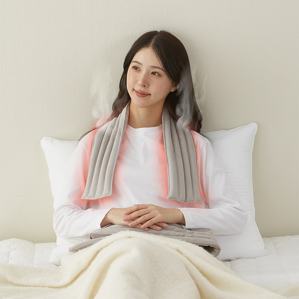 집앤콕 온열 찜질팩으로 피로한 어깨와 허리, 배를 따뜻하게!
