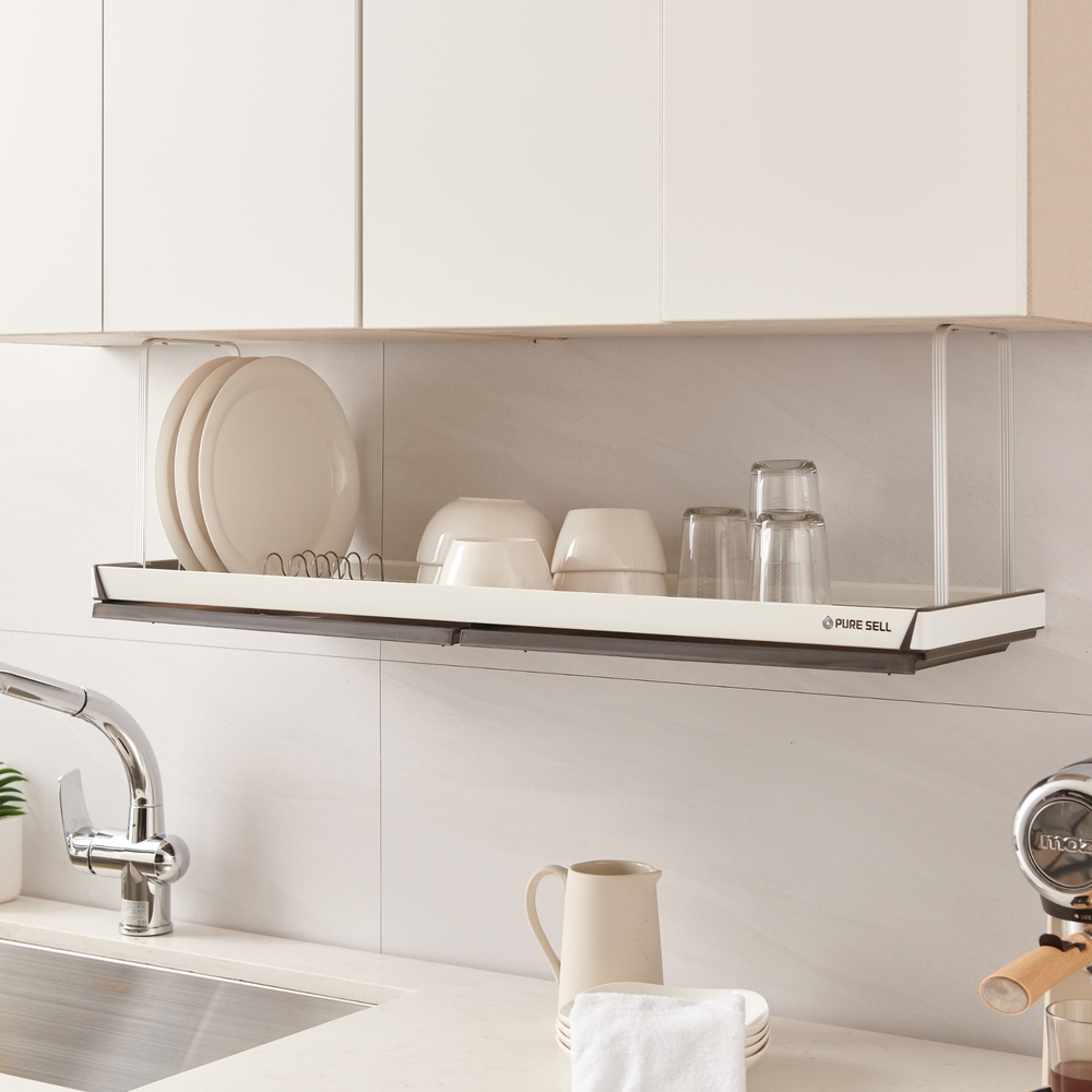 쉽고 편하게 사용하는 주방 식기 건조대, 싱크대에 딱 붙이는 방법!