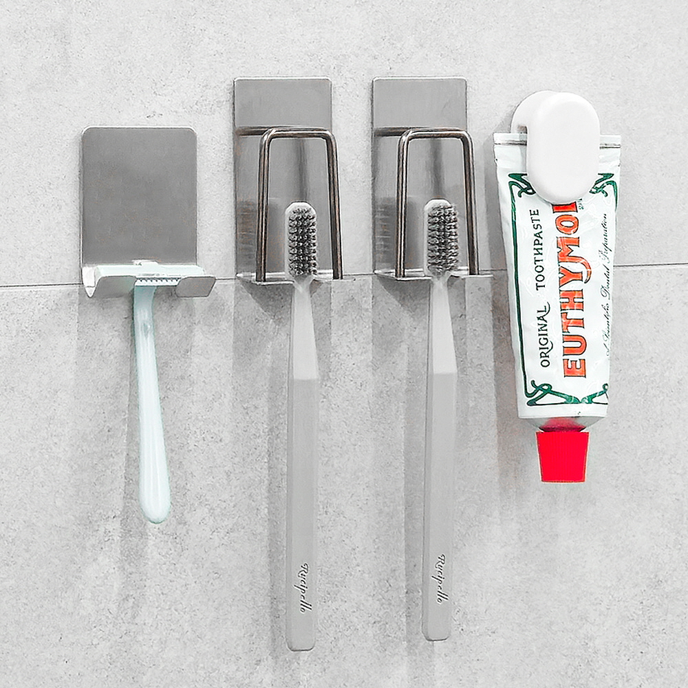 쉽고 깔끔하게 정리하는 칫솔과 치약, 면도기 거치대 추천