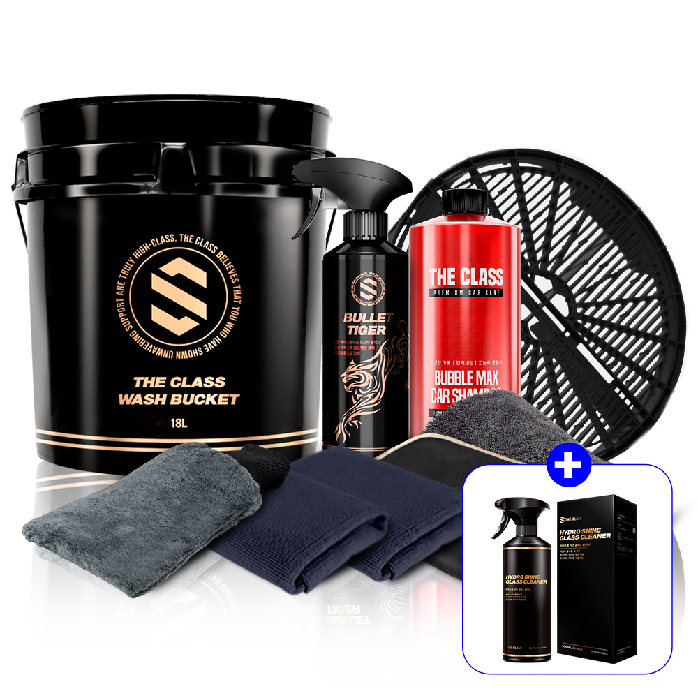 초보도 쉽게 따라하는 셀프 자동차 유리 세정법, 더클래스 세트로 간편하게!