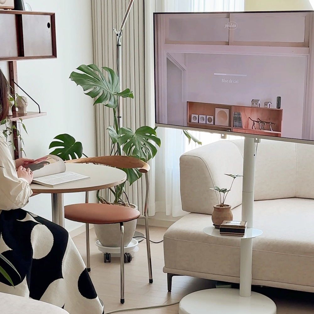 집에서도 쉽게 설치하는 이동식 TV 거치대, 편리함이 가득해요!