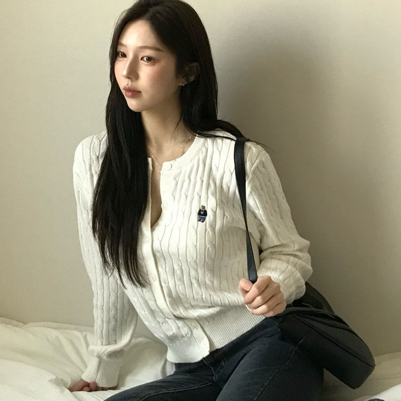 편안하게 입기 좋은 여성 케이블 가디건, 후아유 스티브 제품 추천!