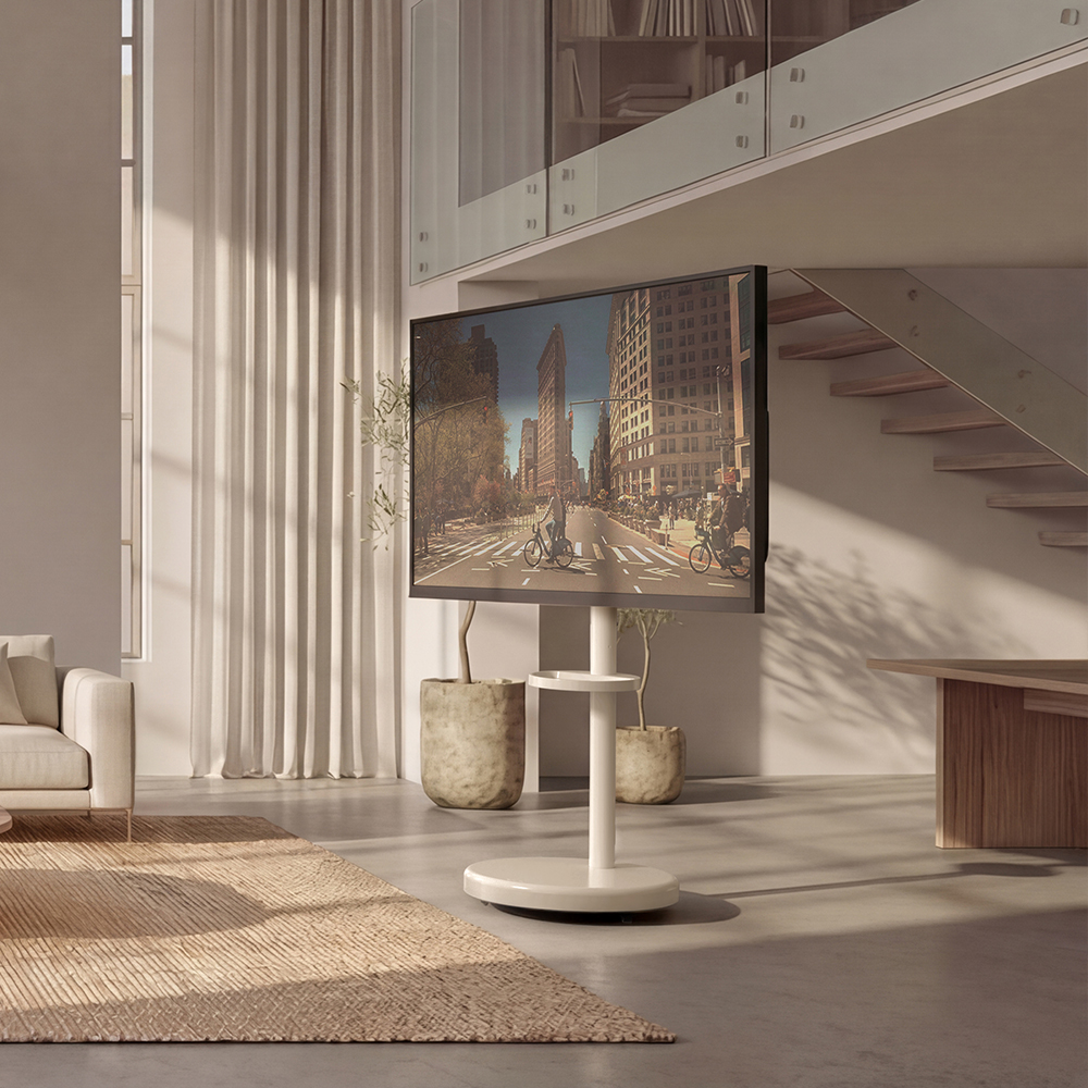 이동이 편한 대형 모니터 TV 스탠드, 카멜마운트 SMB86W로 더 깔끔하게!