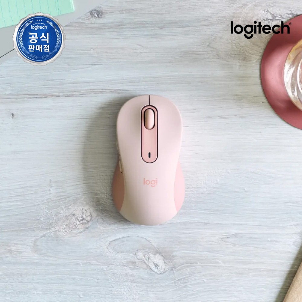 편리하고 조용한 무선 마우스, 로지텍 M650 로즈핑크로 만나보세요!