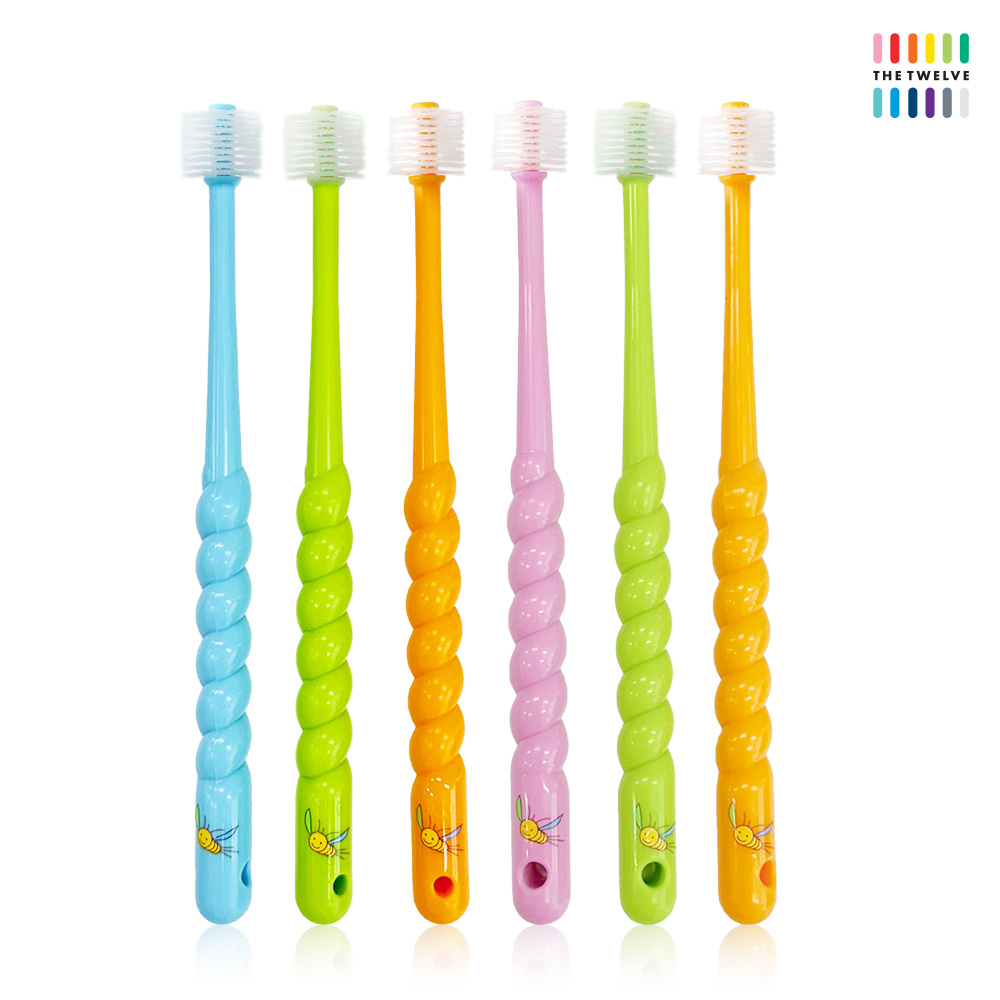 아이들을 위한 편안하고 깨끗한 칫솔, 더트웰브 360도 유아 칫솔 세트
