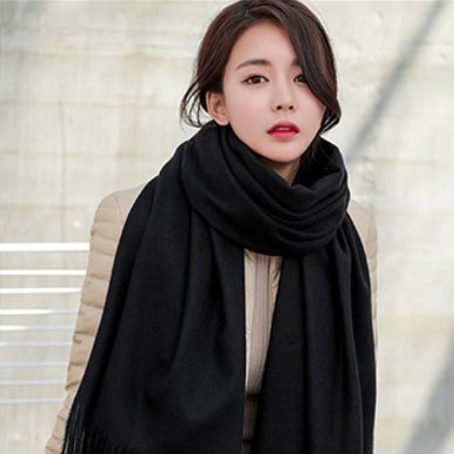 연인에게 딱! 따뜻하고 멋스러운 양면 목도리 추천