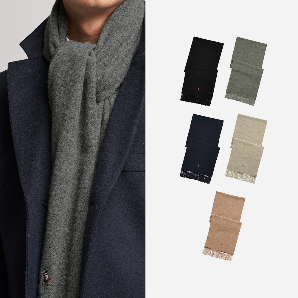 이태리 포니 울 소재의 남녀공용 목도리, 따뜻하게 연출하는 방법