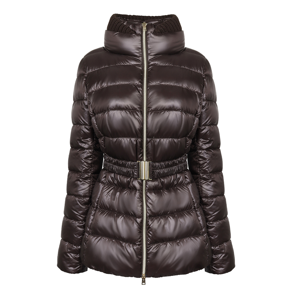 편안하면서도 세련된 여성용 브라운 퀼팅 벨트 패딩 자켓 추천