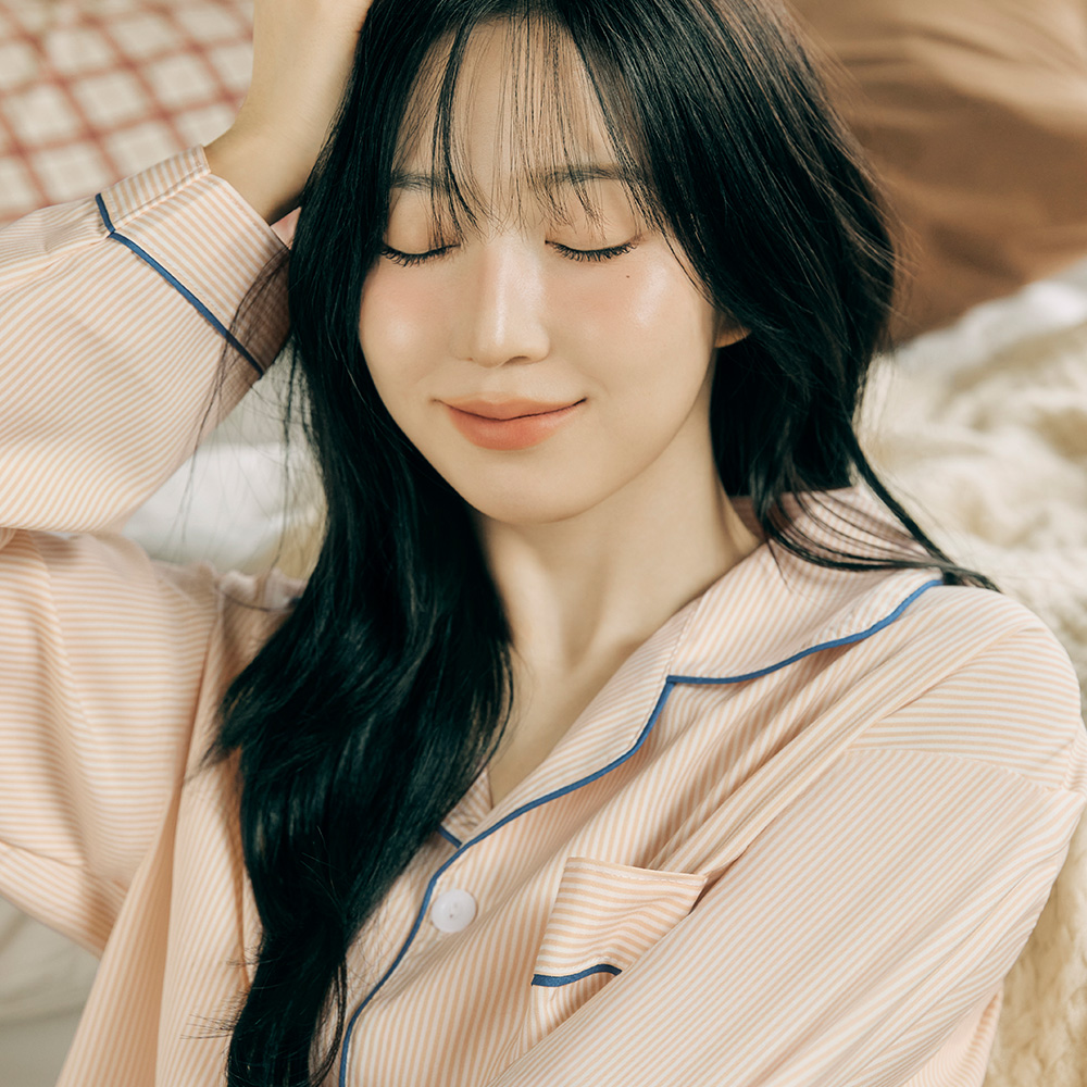 편안한 밤을 위한 실크 느낌 긴팔 커플 잠옷 세트 추천