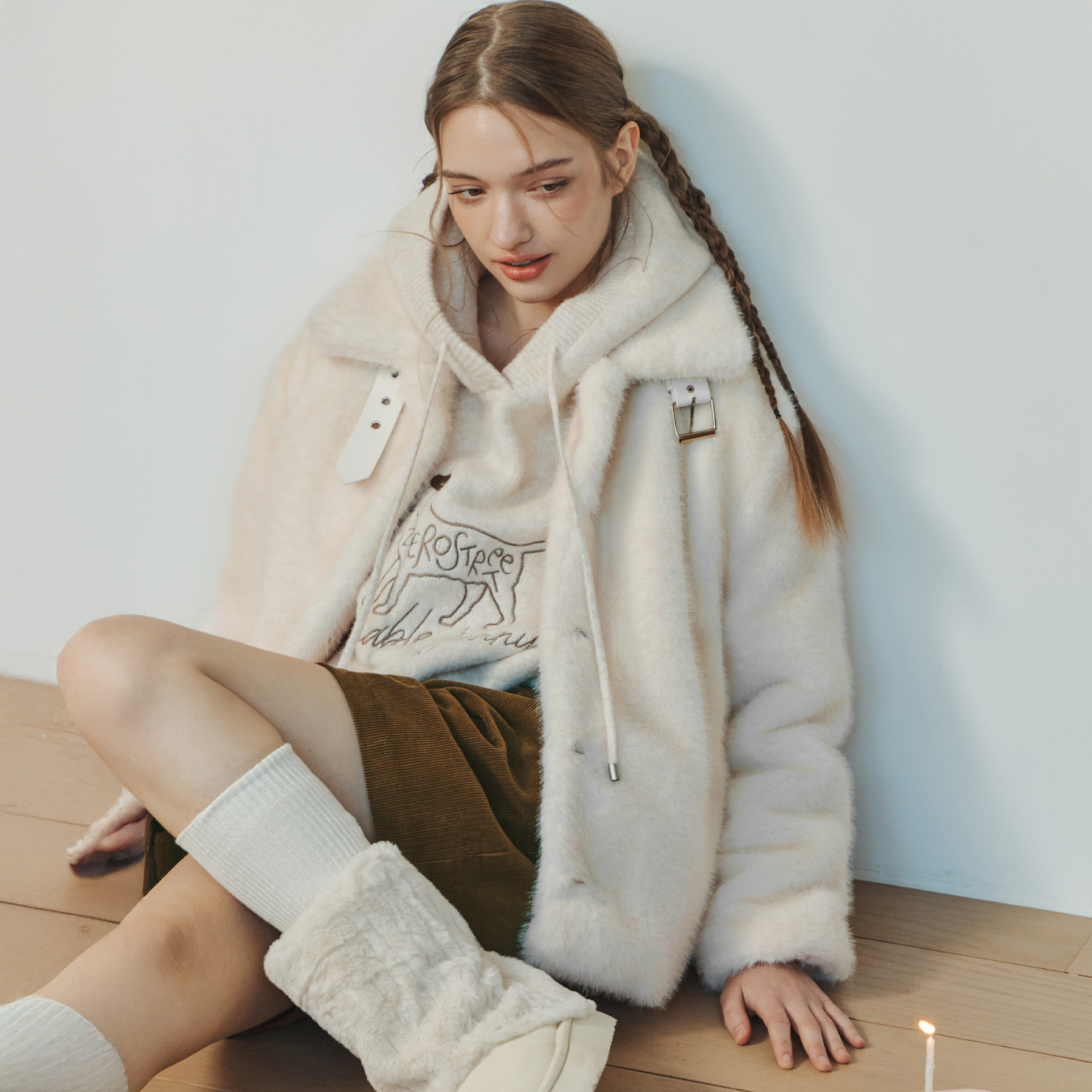 포근하고 세련된 하이넥 퍼 자켓, 이렇게 입어보세요!