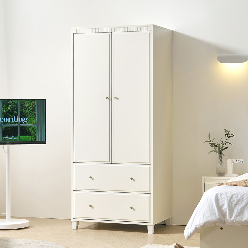 편리하고 깔끔한 옷장, 미카엘 800폭 2단 서랍장으로 정리하세요!