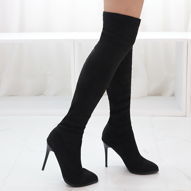 편하게 신기 좋은 스웨이드 싸이하이 롱부츠 추천해요!