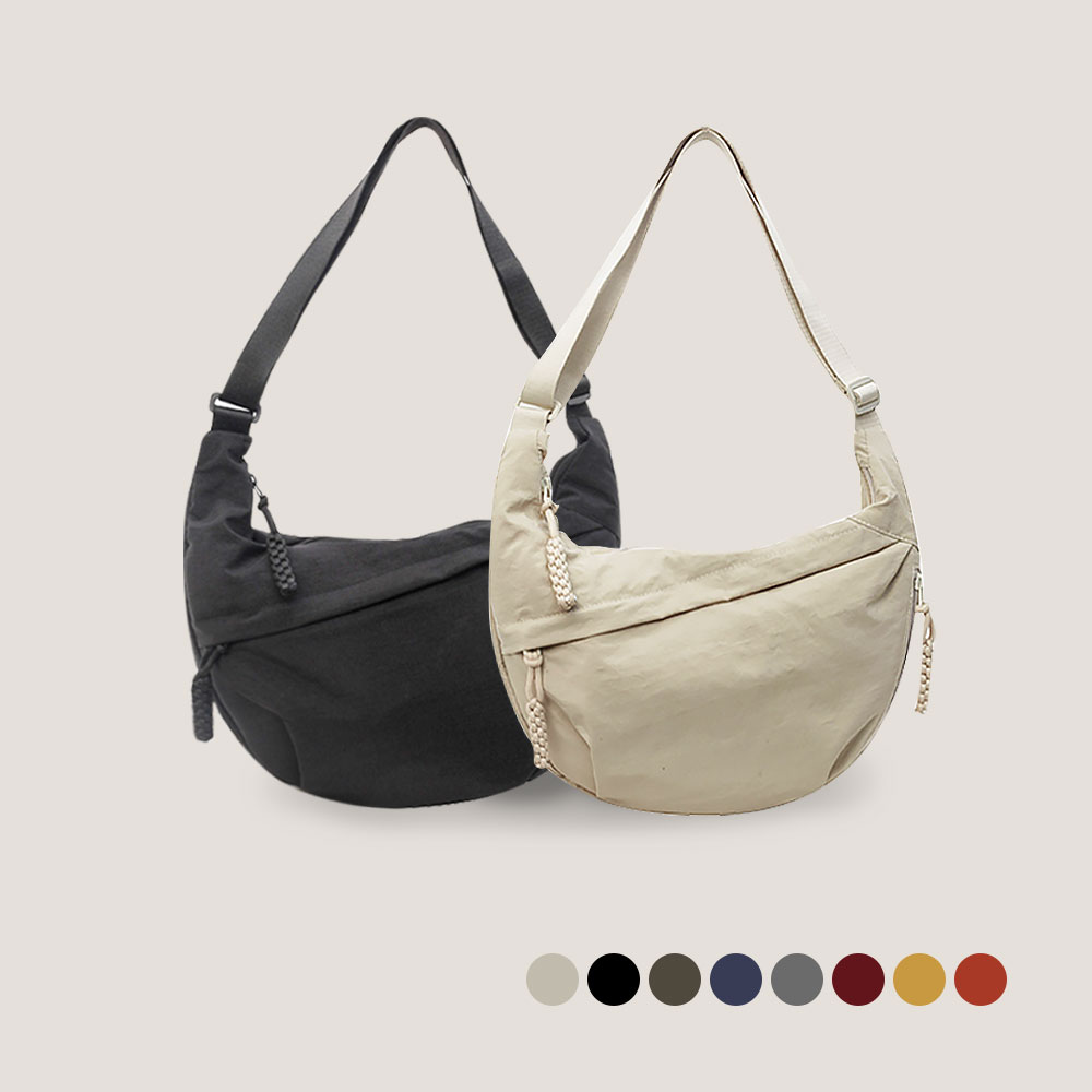 여행 갈 때 딱 좋은 유럽풍 크로스백, 가볍고 실용적인 반달 가방 추천!