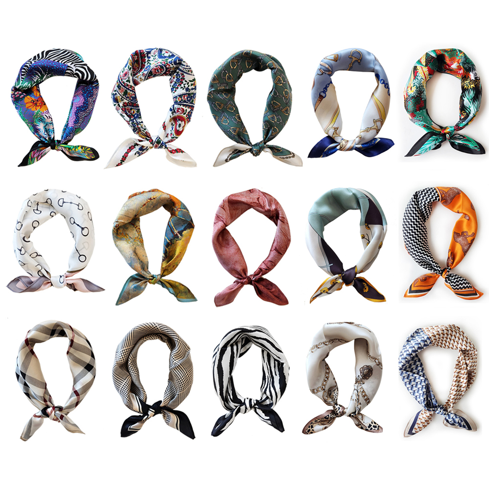 봄과 가을에 딱 어울리는 여성용 실크 사각 스카프 추천