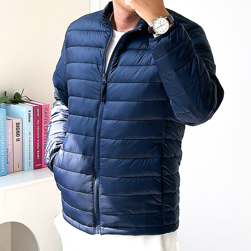 가볍고 따뜻한 남성용 경량 패딩, 빅사이즈도 걱정 없어요!