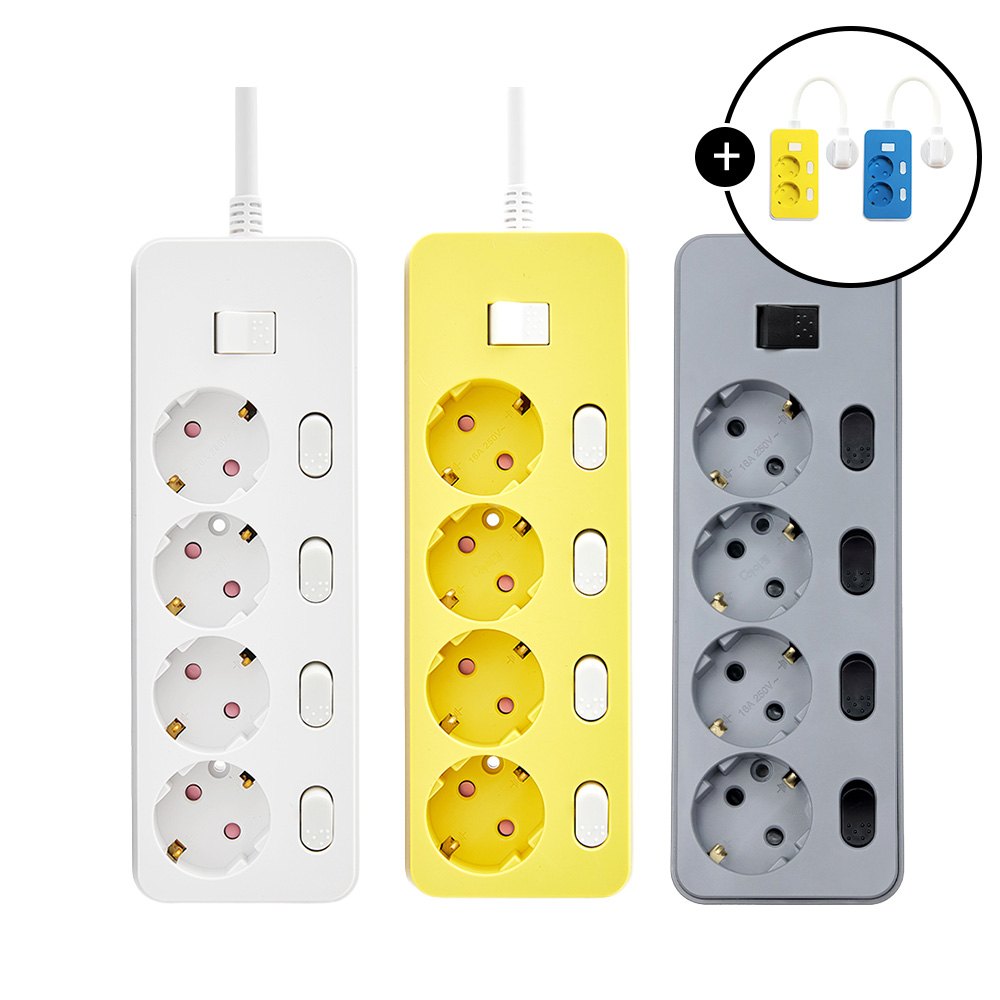 집에서도 편리하게 사용하는 16A 국산 멀티탭, 디자인도 깔끔하게!