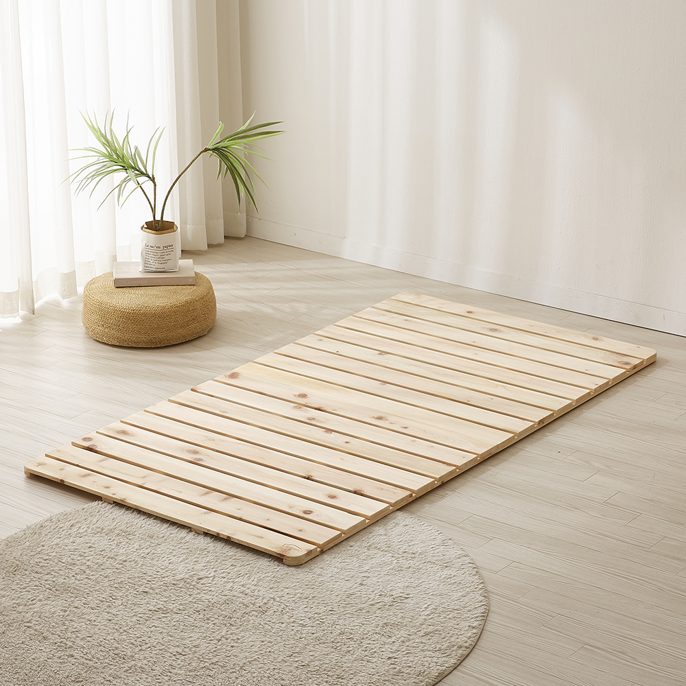 편백나무로 만든 싱글 침대 받침대, 저상형 접이식 프레임 추천!