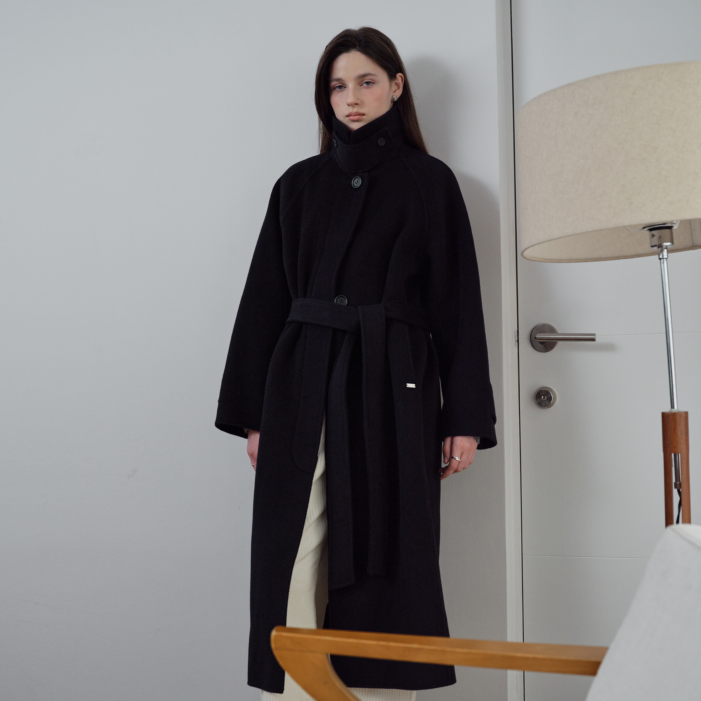 포근하고 세련된 울 캐시 발마칸 롱코트, 이렇게 입어보세요!