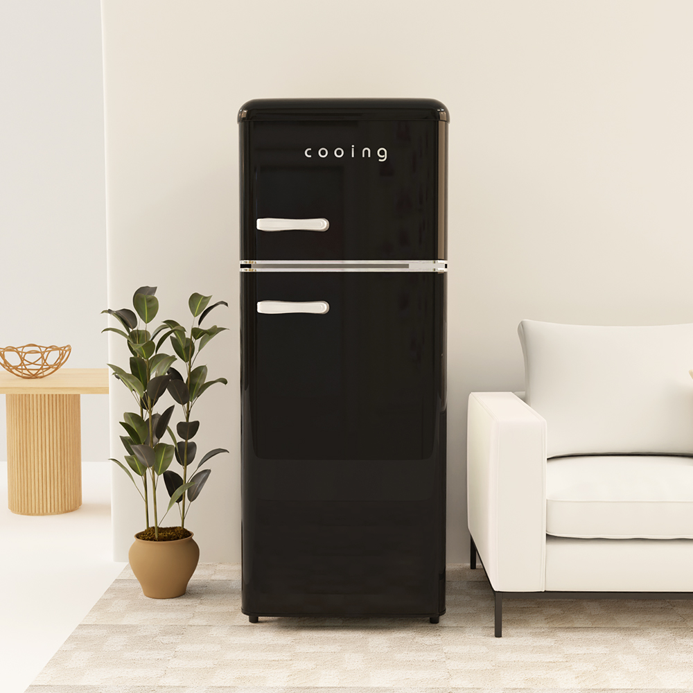 작고 귀여운 냉장고 하나로 공간을 더 깔끔하게! 쿠잉 레트로 미니 냉장고 소개