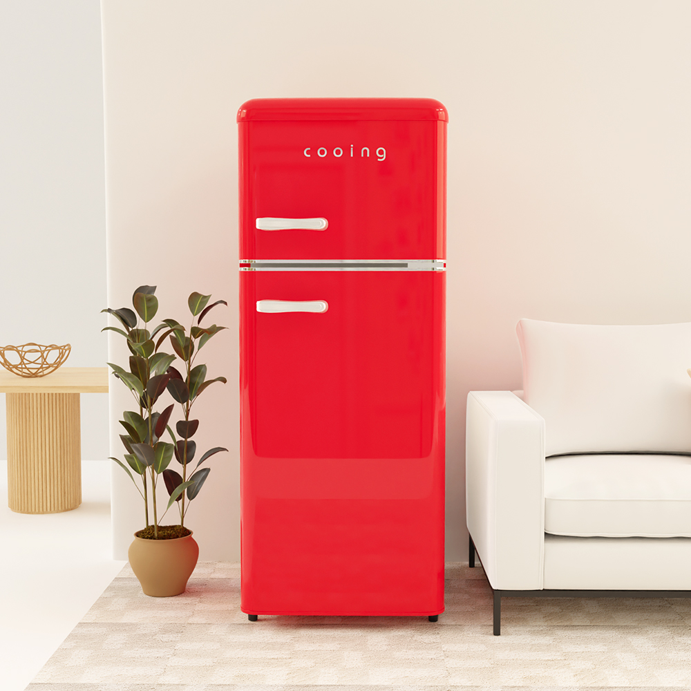 작고 귀여운 레트로 냉장고로 공간을 더 아늑하게 만들어보세요!