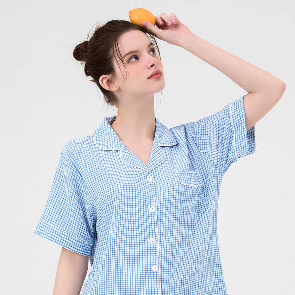 여름철에 딱! 편안하고 귀여운 체크 파자마 세트 추천