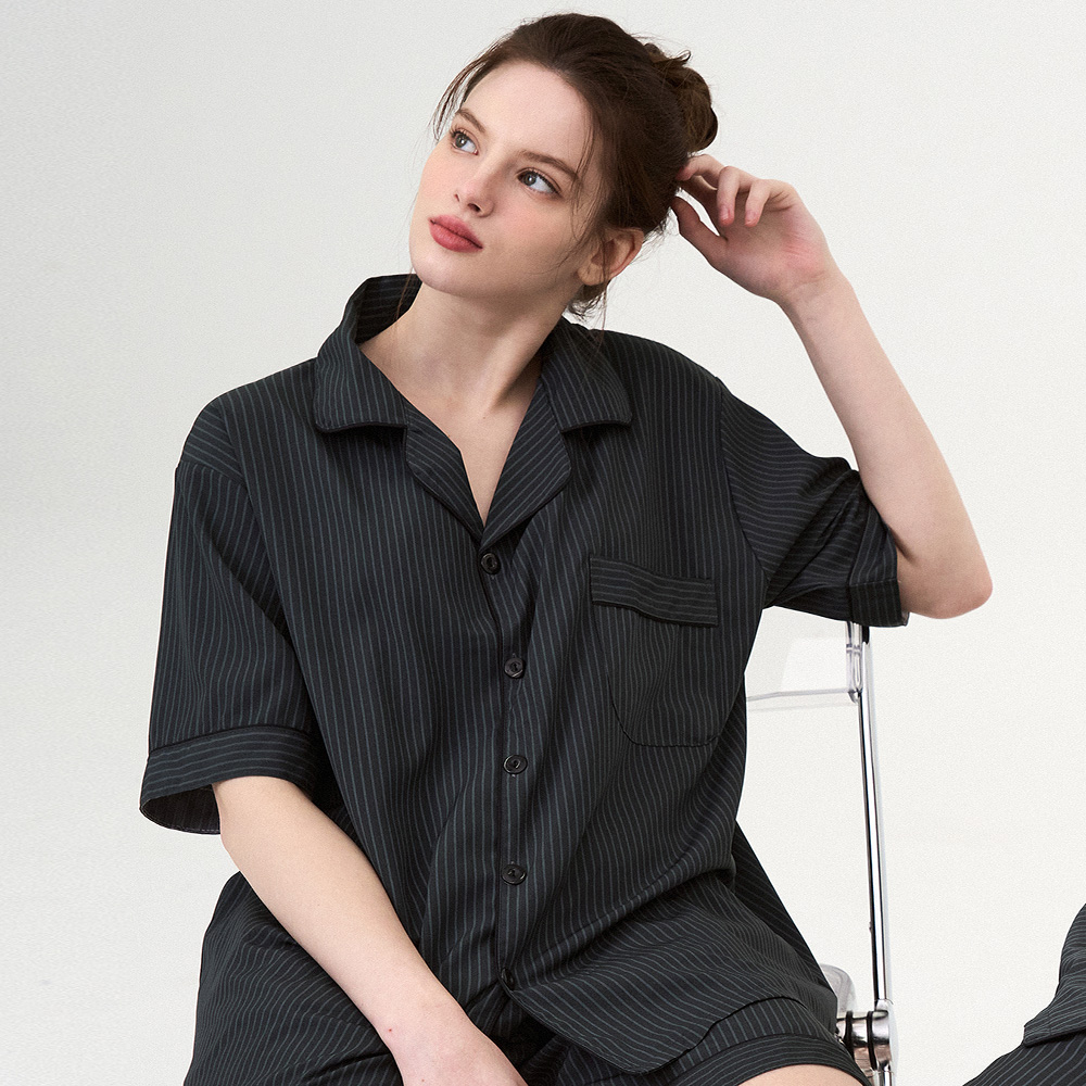 편안한 여름밤을 위한 모던 반팔 반바지 파자마 세트 추천!