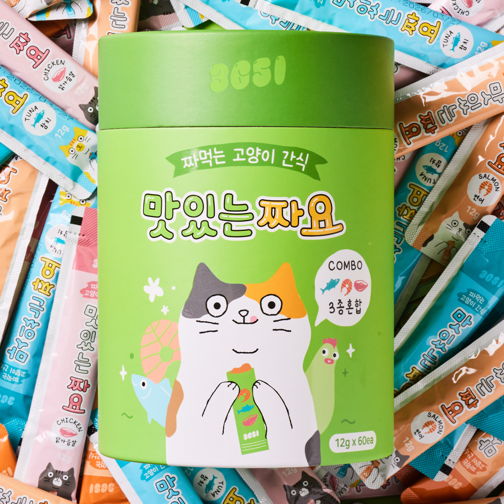 고양이 간식, 맛있게 짜먹는 대용량 캔으로 간편하게 챙기세요!