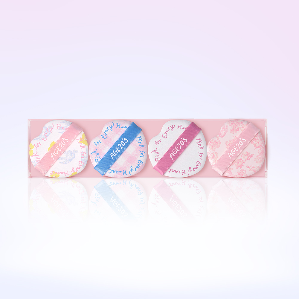 쉽고 빠르게 피부를 가꾸는 핑크 포 에브리 하트 에디션 에센스 팩트와 퍼프 소개