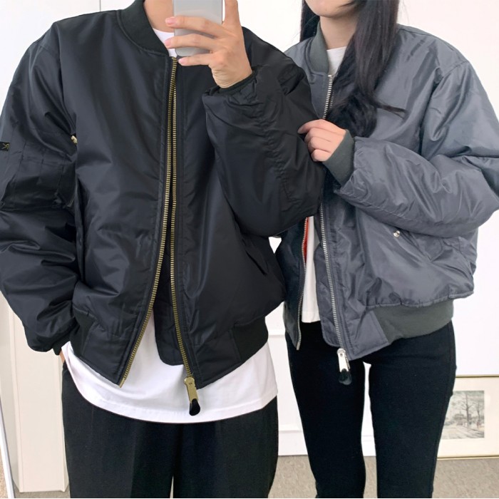 편하게 입기 좋은 오버사이즈 항공점퍼, 봄철 데일리 코디 추천!