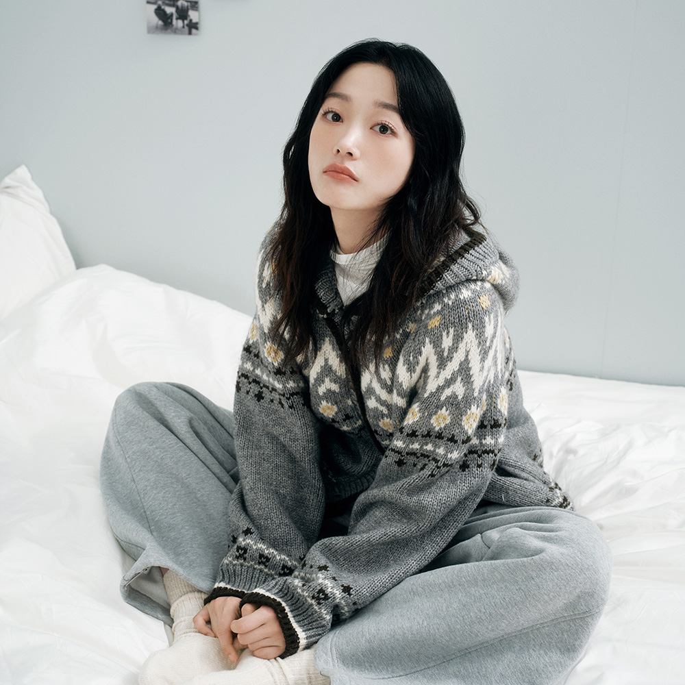 포근하고 따뜻한 울혼방 후드 가디건, 일상에 딱 어울려요!