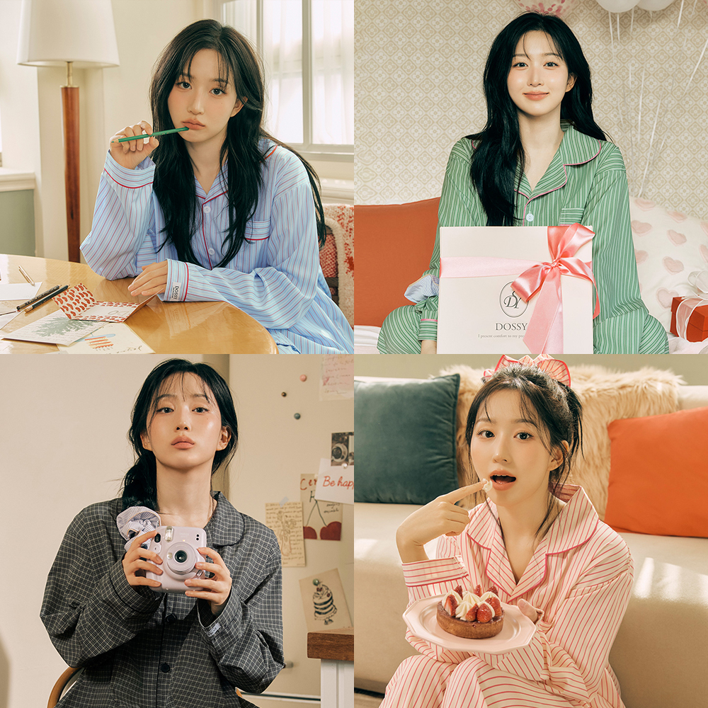 편안한 밤을 위한 긴팔 카라 잠옷 세트, 커플로 함께 입기 좋아요!