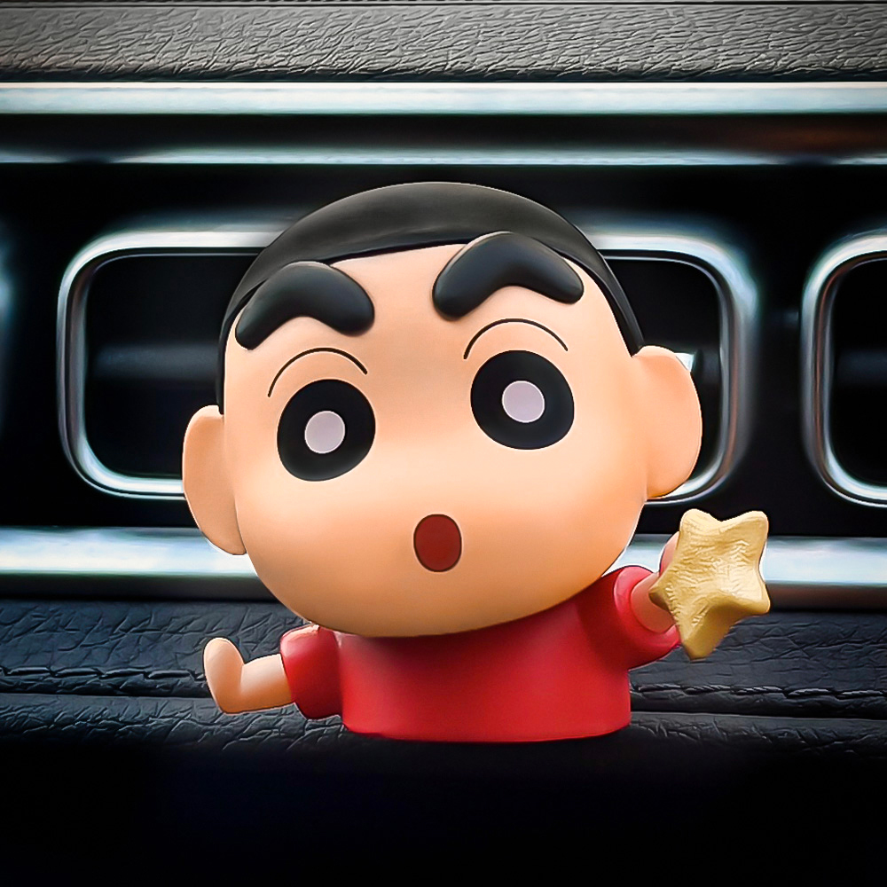 귀엽고 실용적인 짱구 차량용 디퓨저로 자동차 인테리어 업그레이드하세요!
