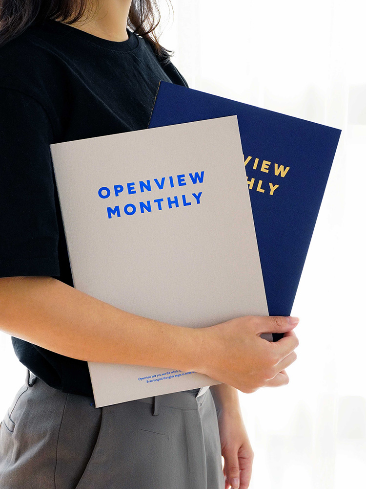 일상 속에서 유용하게 쓰는 대형 월간 플래너, 리훈 오픈뷰 먼슬리다이어리